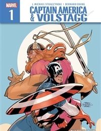 Captain America & Volstagg comic