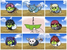 Fairy Tail x Mameshiba animación