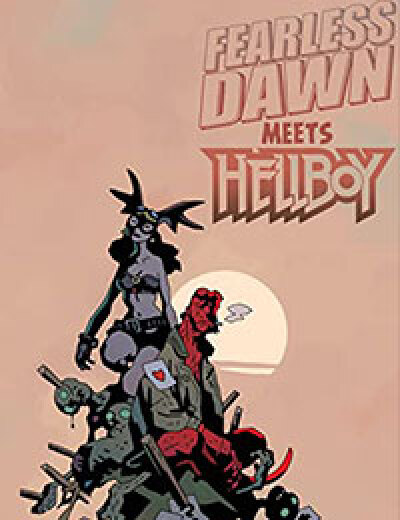 Fearless Dawn Meets Hellboy comic