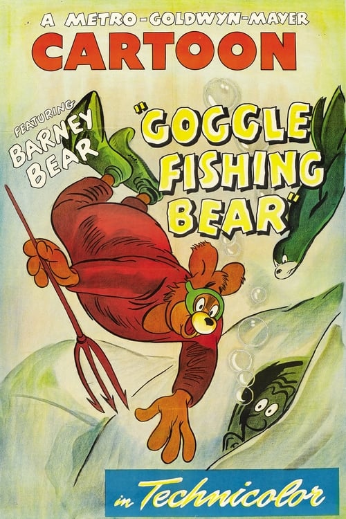 Goggle Fishing Bear animación