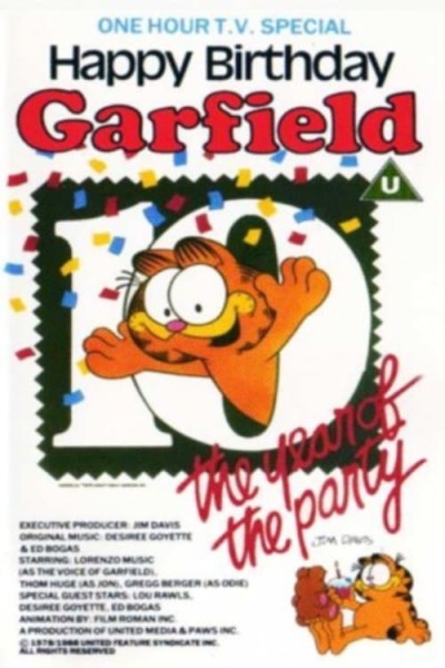 Happy Birthday Garfield animación