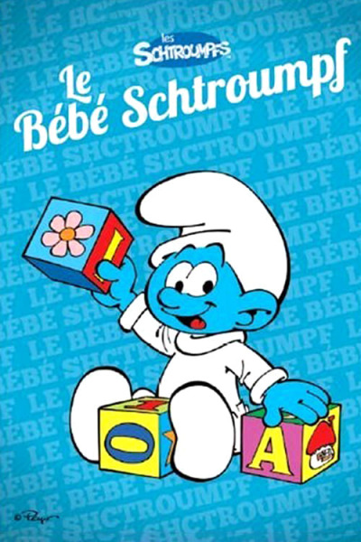 Le b&eacute;b&eacute; schtroumpf animación