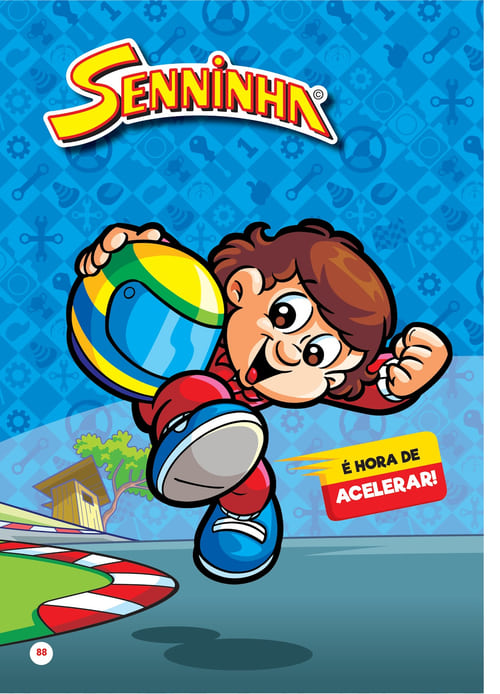Senninha on the Crazy Race animación